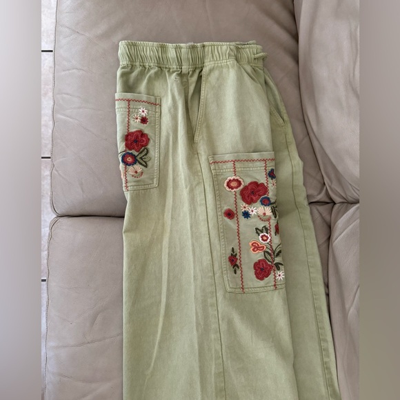 Anthropologie Pilcro Embroidered Wide Leg Pants - Picture 11 of 15